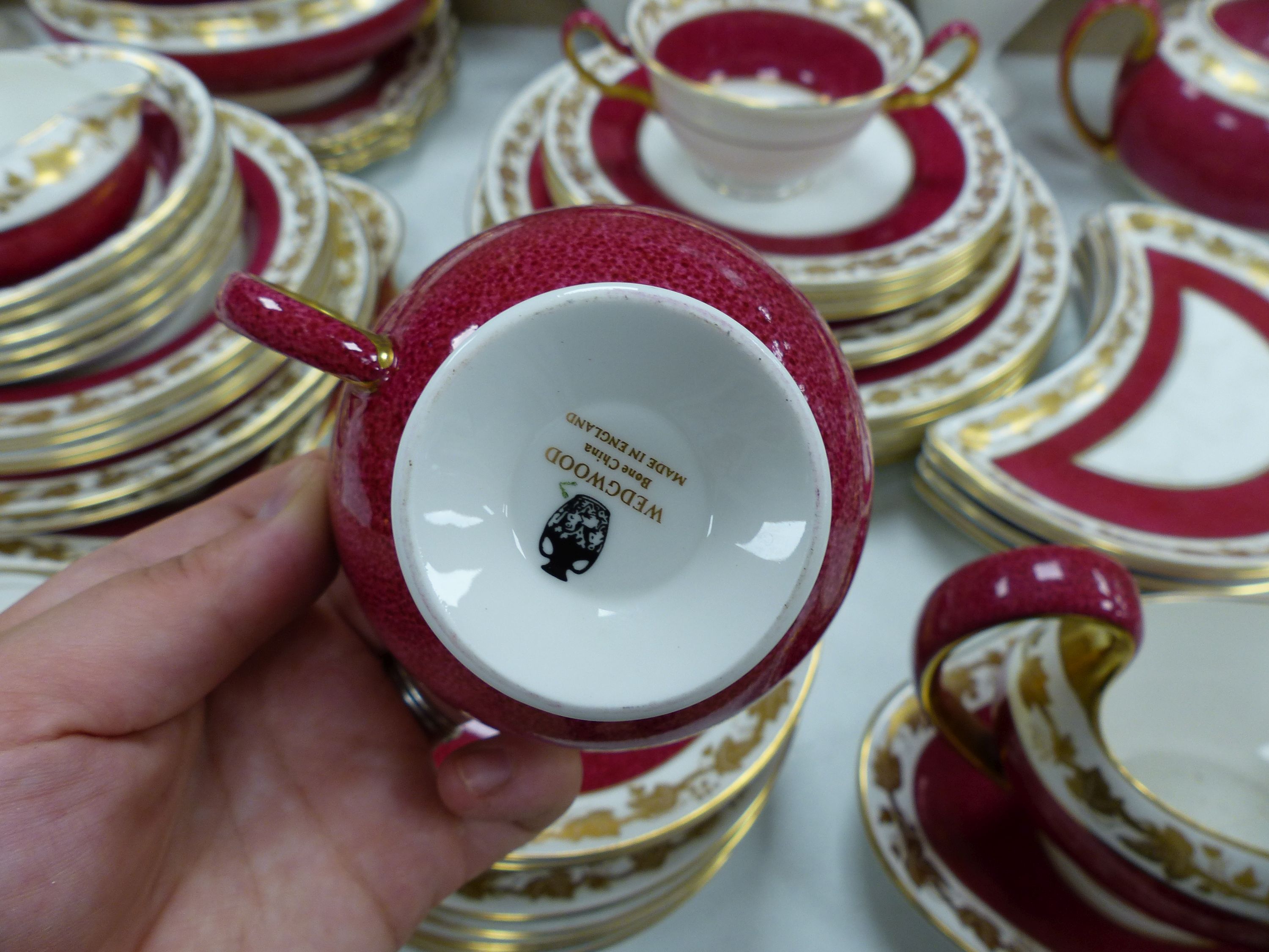 A Wedgwood 'Whitehall' pattern bone china dinner and coffee service